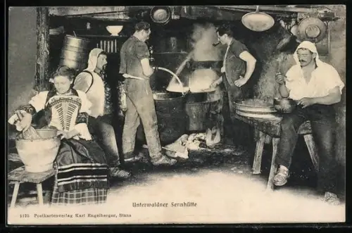 AK Schweizer in der Unterwaldner Sennhütte