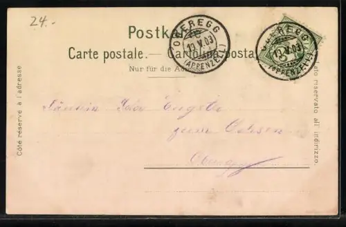 AK Familie in Appenzeller Trachten