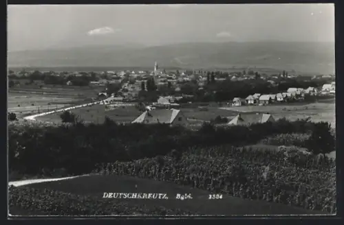 AK Deutschkreutz /Bgld., Gesamtansicht aus der Vogelschau