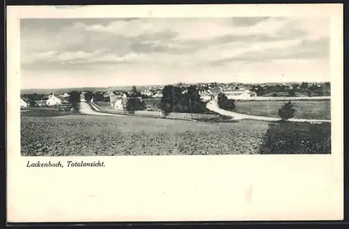 AK Lackenbach, Totalansicht von einem Acker aus
