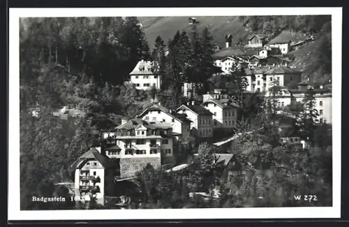 AK Bad Gastein, Teilansicht aus der Vogelschau