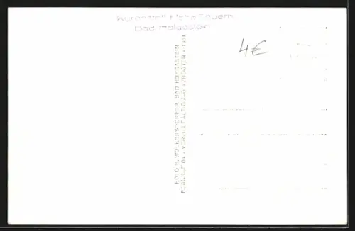 AK Bad Hofgastein, Kuranstalt Hohe Tauern, Innenansicht