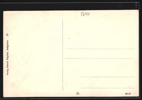 AK Badgastein, Straubingerplatz mit K. K. Post und Telegraphen-Amt