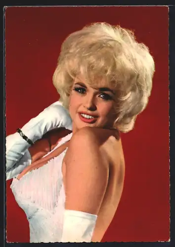 AK Jayne Mansfield mit weissen Handschuhen