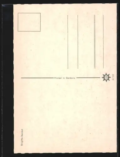 AK Portrait von Schauspielerin Brigitte Bardot