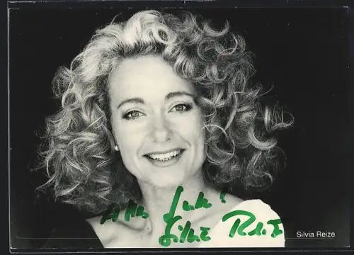AK Schauspielerin Silvia Reize im Porträt, Autograph