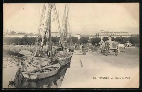 AK Cannes, Les Quais du Port