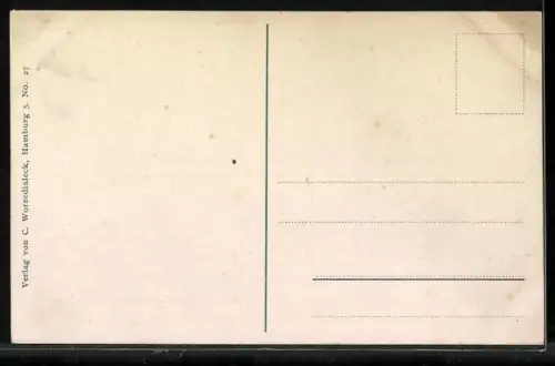AK Hamburg, Wörmanndampfer im Hafen