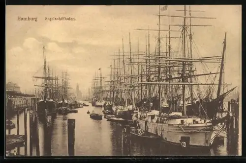 AK Hamburg, Segelschiffhafen, Totale