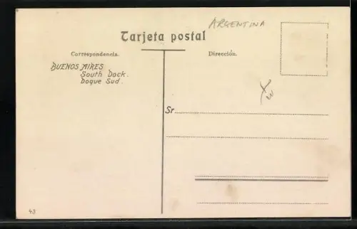 AK Buenos Aires, Darsena Sud, Schiffe