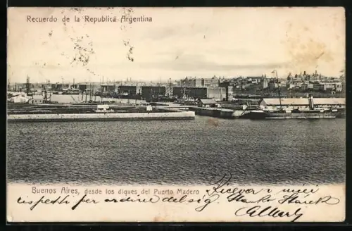 AK Buenos Aires, Desde los diques del Puerto Madero