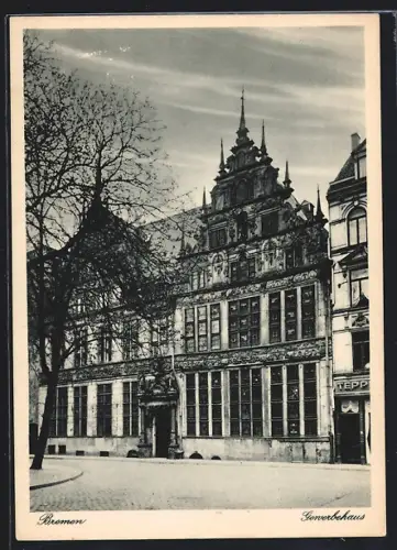 AK Bremen, Gewerbehaus, Strassenpartie
