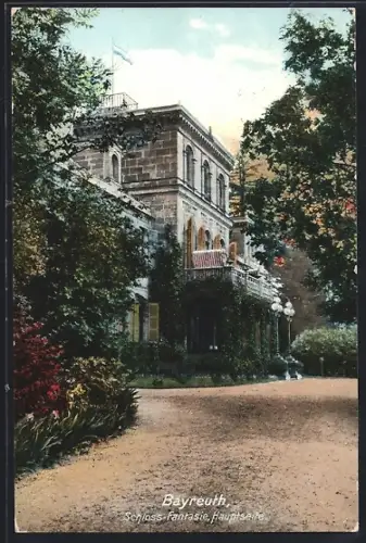 AK Bayreuth, Schloss Fantaisie, Hauptseite