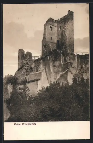 AK Königswinter, Ruine Drachenfels