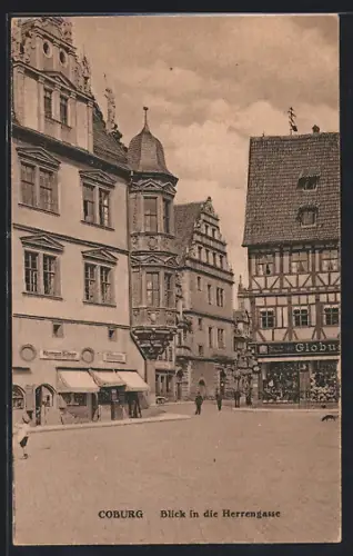 AK Coburg, Blick in die Herrengasse