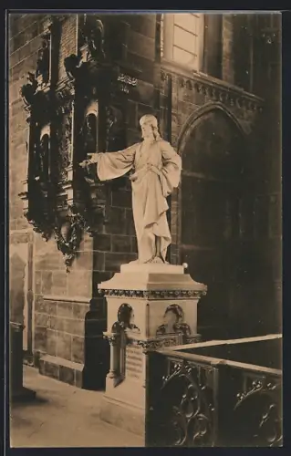 AK Bremen, Dom, Christus-Standbild
