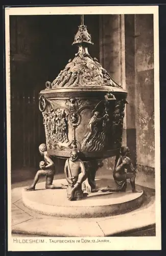 AK Hildesheim, Taufbecken im Dom