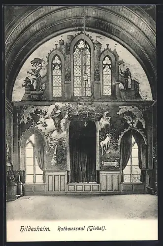 AK Hildesheim, Rathaussaal, Giebel