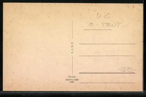 AK Trautenau, Ringplatz mit Denkmal