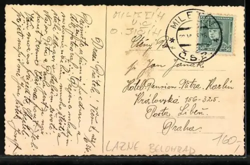 AK Lazne Belohrad, Grand Hotel Urban