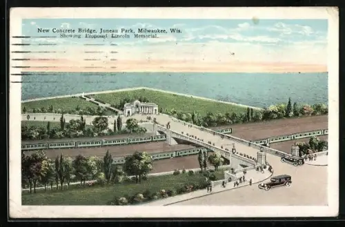 AK Milwaukee, WI, New Concrete Bridge, Juneau Park