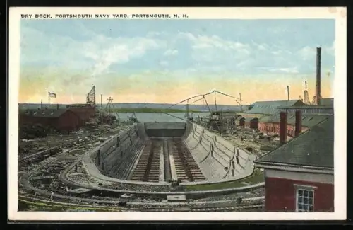 AK Portsmouth, NH, Dry Dock, Portsmouth Navy Yard