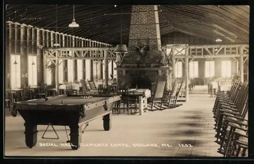 AK Oakland, ME, Social Hall, Clements Camps