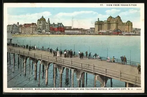 AK Atlantic City, NJ, View from Young`s Pier