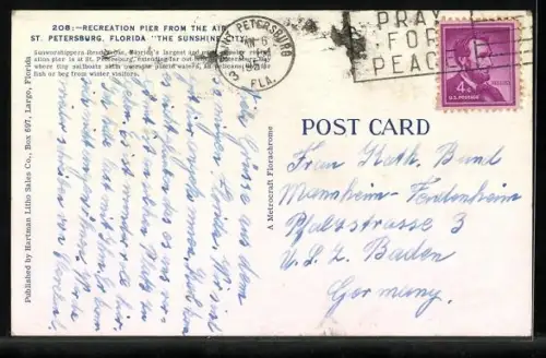 AK St. Petersburg, FL, Recreation Pier from the Air