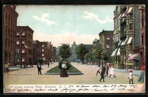 AK Hoboken, NJ, 11th Street looking West