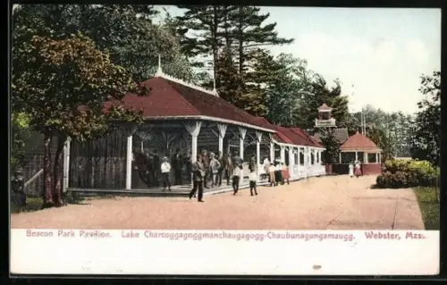 AK Webster, MA, Beacon Park Pavilion, Lake Charcoggagoggmanchaugagogg-Chaubunagungamaugg