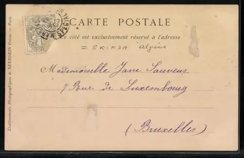 AK Philippeville, Vue Generale du Port et de la Ville prise du Mole