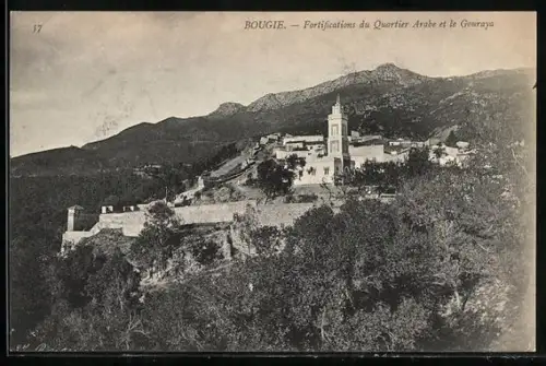 AK Bougie, Fortifications su Quartier Arabe et le Gouraya
