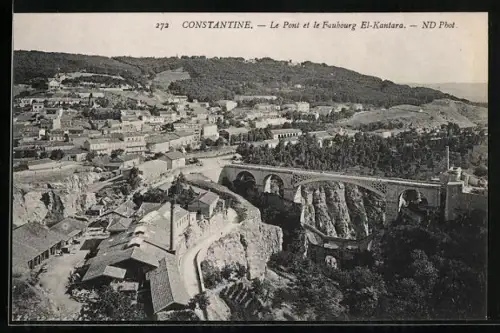 AK Constantine, Le Pont et le Faubourg El-Kantara