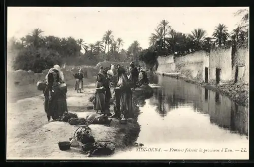 AK Sidi-Okba, Femmes faisant la provision d`Eau
