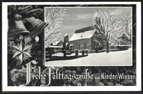 AK Nieder-Wiesen, Kirche im Winter