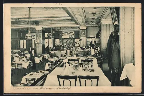 AK Essen, Restaurant Handelshof, Innenansicht