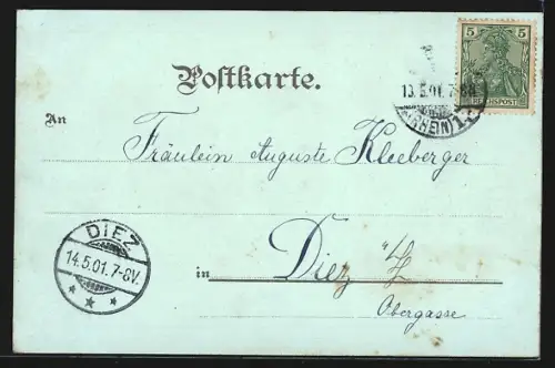 Lithographie Köln, Alter Markt, Dom