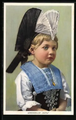 AK Appenzeller Matli in festlicher Tracht
