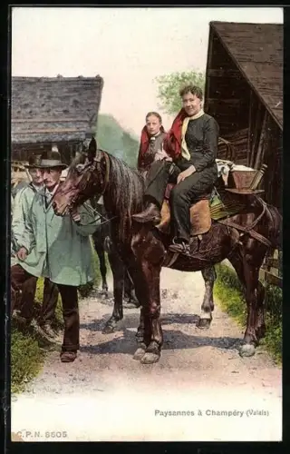 AK Schweiz, Paysannes a Champery