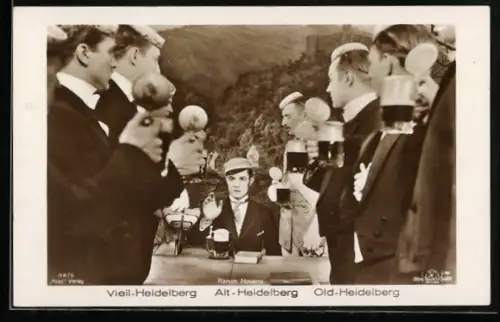 AK Filmszene mit Ramon Novarro, Alt-Heidelberg