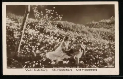 AK Alt-Heidelberg, Filmszene mit Norma Shearer und Ramon Novarro
