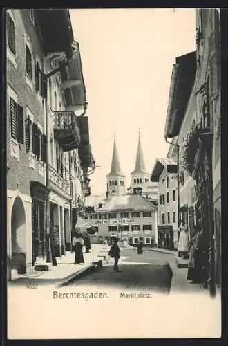 AK Berchtesgaden, Marktplatz, Gasthof zum Neuhaus
