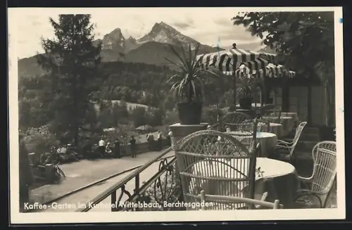 AK Berchtesgaden, Kaffee-Garten im Kurhotel Wittelsbach