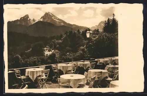 AK Berchtesgaden, Kur-Café Kgl. Villa, Anton Bubestinger