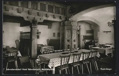 AK Berchtesgaden, Schwabenstüberl, Hotel Schwabenwirt