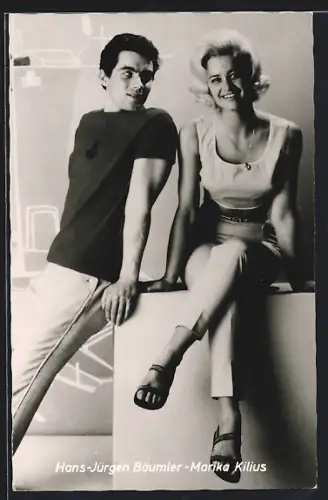 AK Musiker Hans Jürgen Bäumler und Marika Kilius posieren zusammen