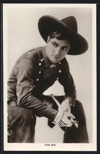 AK Schauspieler Tom Mix mit Cowboyhut