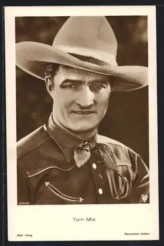 AK Schauspieler Tom Mix mit Hut