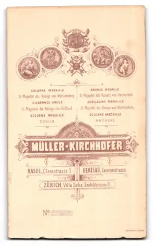 Fotografie Müller-Kirchhofer, Basel, Clarastrasse 5, Porträt einer Dame